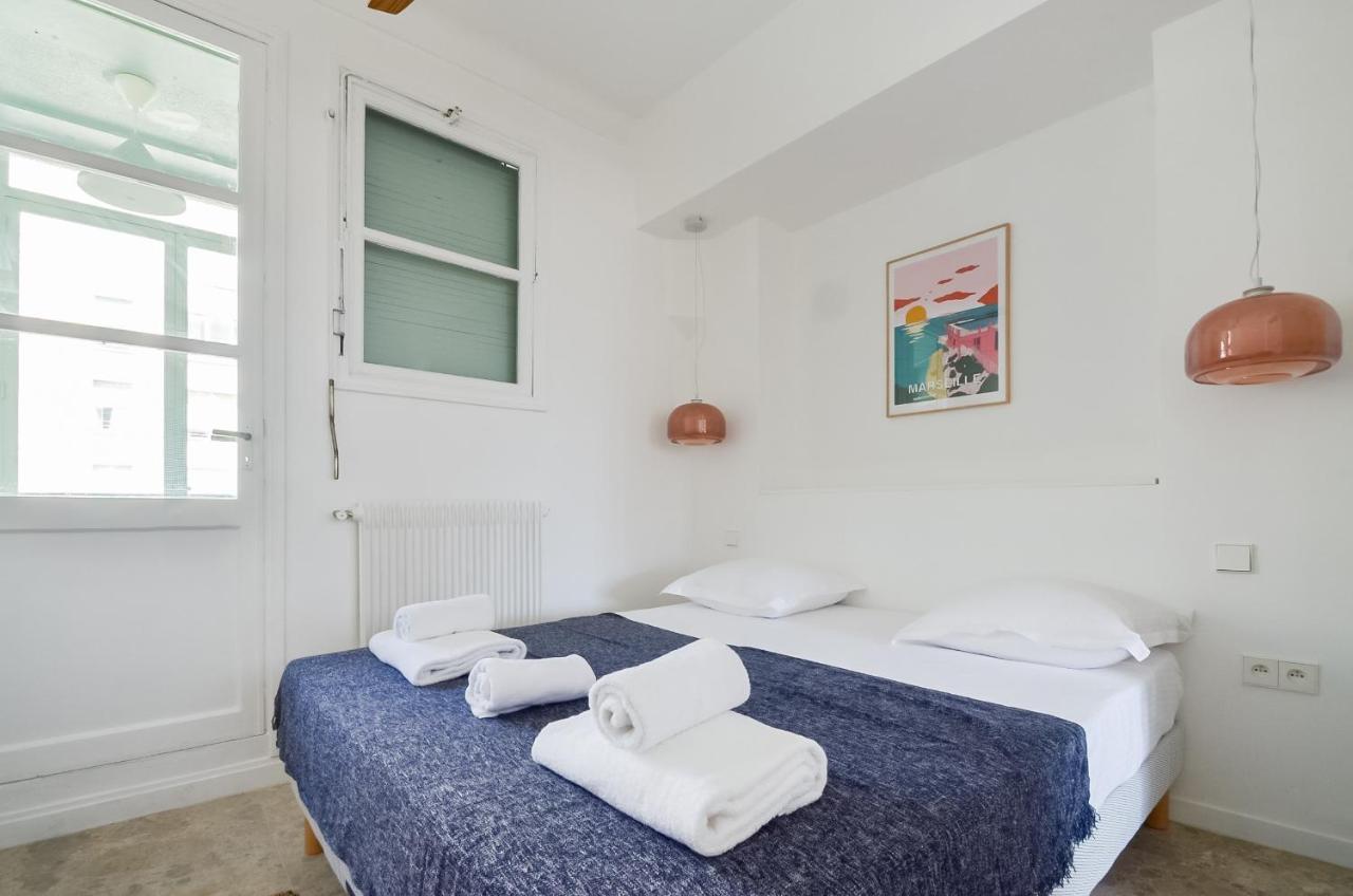 Massilia Blue - Grand Appartement Refait A Neuf Avec Vue Sur Le Vieux Port Marsilya Dış mekan fotoğraf